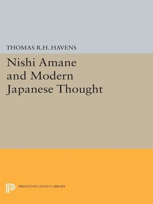 cover image of Nishi Amane and Modern Japanese Thought